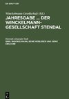 Jahresgabe ... der Winckelmann-Gesellschaft Stendal, 1960, Winckelmann, seine Verleger und seine Drucker