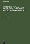 Acta Biologica et Medica Germanica, Band 1, Acta Biologica et Medica Germanica (1958)