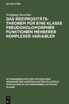 Das Reziprozitätstheorem für eine Klasse pseudoholomorpher Funktionen mehrerer komplexer Variabler