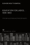 Education for Ladies 1830-1860
