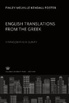 English Translations from the Greek