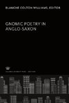 Gnomic Poetry in Anglo-Saxon