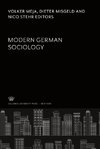 Modern German Sociology