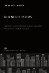 Old Norse Poems the Most Important Non-Skaldic Verse Not Included in the Poetic Edda