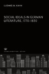 Social Ideals in German Literature 1770-1830