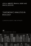 Taxonomic Analysis in Biology