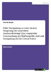 Führt Exergaming zu einer akuten Steigerung der anaeroben Ausdauerleistung? Eine empirische Untersuchung der Einflussgröße dual task Exergaming auf die Critcal Power