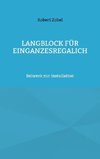 Langblock für EinGanzesRegalIch