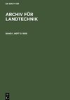 Archiv für Landtechnik, Band 1, Heft 2, Archiv für Landtechnik (1959)