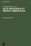 Acta Biologica et Medica Germanica, Band 1, Heft 3, Acta Biologica et Medica Germanica (1958)