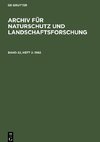 Archiv für Naturschutz und Landschaftsforschung, Band 22, Heft 2, Archiv für Naturschutz und Landschaftsforschung (1982)