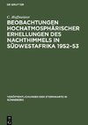 Beobachtungen hochatmosphärischer Erhellungen des Nachthimmels in Südwestafrika 1952-53