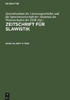 Zeitschrift für Slawistik, Band 34, Heft 6, Zeitschrift für Slawistik (1989)