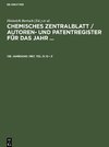 Chemisches Zentralblatt / Autoren- und Patentregister für das Jahr ..., 138. Jahrgang, 1967, Teil III: Q - Z