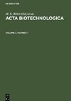 Acta Biotechnologica, Volume 2, Number 1, Acta Biotechnologica Volume 2, Number 1