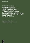 Chemisches Zentralblatt / Autoren- und Patentregister für das Jahr ..., 132. Jahrgang, 1961, Teil I: A-K