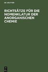 Richtsätze für die Nomenklatur der anorganischen Chemie