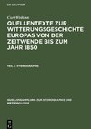 Quellentexte zur Witterungsgeschichte Europas von der Zeitwende bis zum Jahr 1850, Teil 2, Hydrographie