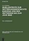 Quellentexte zur Witterungsgeschichte Europas von der Zeitwende bis zum Jahr 1850, Teil 1, Hydrographie