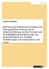 Bedeutung der Emotionalen Intelligenz bei Führungskräften in Bezug auf die Mitarbeiterführung und die Personal- und Persönlichkeitsentwicklung unter der Berücksichtigung der aktuellen Veränderungen von Arbeitsplätzen und -orten