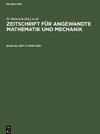 Zeitschrift für Angewandte Mathematik und Mechanik, Band 62, Heft 3, März 1982