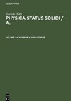 Physica status solidi / A., Volume 54, Number 2, August 1979
