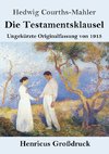 Die Testamentsklausel (Großdruck)