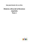 Historia crítica de la literatura española