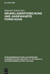 Grundlagenforschung und angewandte Forschung