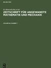 Zeitschrift für Angewandte Mathematik und Mechanik, Volume 64, Number 7, Zeitschrift für Angewandte Mathematik und Mechanik Volume 64, Number 7