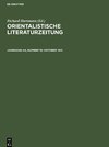 Orientalistische Literaturzeitung, Jahrgang 44, Number 10, Oktober 1941