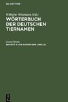 Wörterbuch der Deutschen Tiernamen, Beiheft 3, Die Namen der Libelle