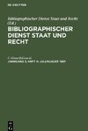 Bibliographischer Dienst Staat und Recht, Jahrgang 3, Heft 4, Juli/August 1957