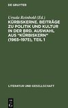 Kürbiskerne. Beiträge zu Politik und Kultur in der BRD. Auswahl aus 