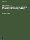 Zeitschrift für Angewandte Mathematik und Mechanik, Volume 64, Number 1, Zeitschrift für Angewandte Mathematik und Mechanik Volume 64, Number 1