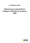 Memoria que comprende los trabajos verificados en el año de 1855