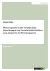 Wortzeugnisse in der Grundschule. Einstellungen von Grundschullehrkräften zum Anspruch des Wortzeugnisses