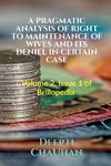 A PRAGMATIC ANALYSIS OF RIGHT TO MAINTENANCE OF WIVES AND ITS DENIEL IN CERTAIN CASE