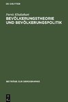 Bevölkerungstheorie und Bevölkerungspolitik