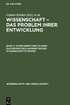 Wissenschaft - Das Problem ihrer Entwicklung, Band 2, Komplementäre Studien zur marxistisch-leninistischen Wissenschaftstheorie