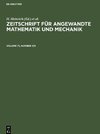 Zeitschrift für Angewandte Mathematik und Mechanik, Volume 71, Number 7/8, Zeitschrift für Angewandte Mathematik und Mechanik Volume 71, Number 7/8