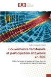 Gouvernance territoriale et participation citoyenne en RDC