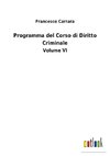 Programma del Corso di Diritto Criminale