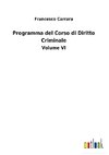 Programma del Corso di Diritto Criminale