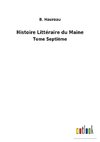 Histoire Littéraire du Maine