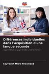 Différences individuelles dans l'acquisition d'une langue seconde