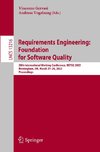 Requirements Engineering: Foundation for Software Quality