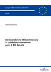 Die betriebliche Mitbestimmung in Luftfahrtunternehmen gem. § 117 BetrVG