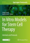 In Vitro Models for Stem Cell Therapy