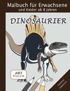 Klassik Art Malbuch für Erwachsene und Kinder ab 8 Jahren - Dinosaurier